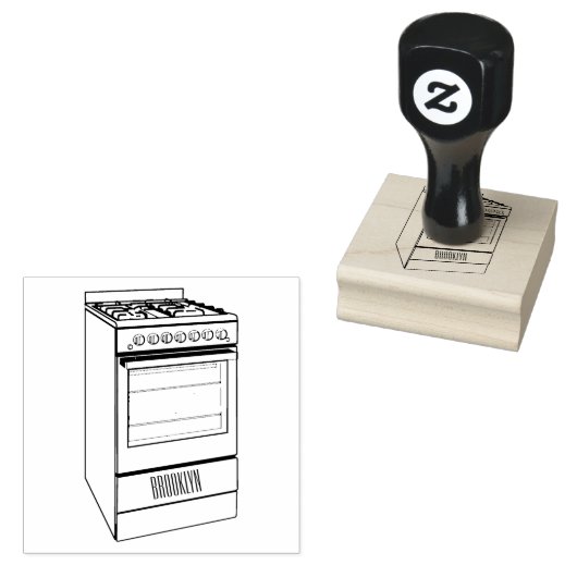 Elektrische cartoon rubberstempel (Gestempeld)