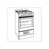 Elektrische cartoon rubberstempel (Afrduk)