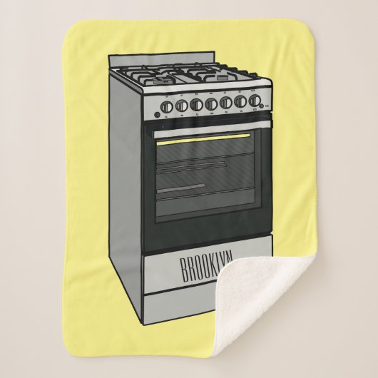 Elektrische cartoon sherpa deken (Voorkant)