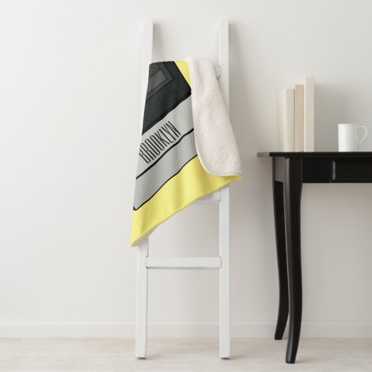 Elektrische cartoon sherpa deken (In situ)