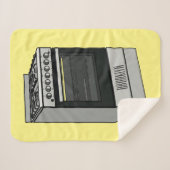 Elektrische cartoon sherpa deken (Voorkant (horizontaal))