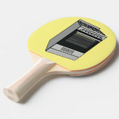 Elektrische cartoon tafeltennisbatje (Voorkant Gekanteld)