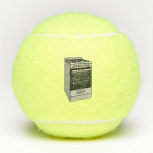 Elektrische cartoon tennisballen