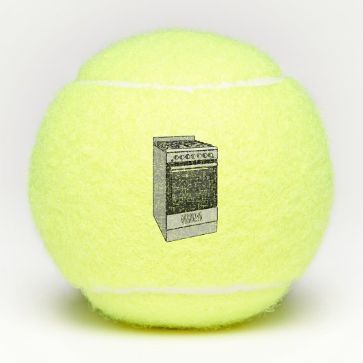 Elektrische cartoon tennisballen (Voorkant)