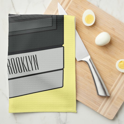 Elektrische cartoon theedoek (Quarter Fold)