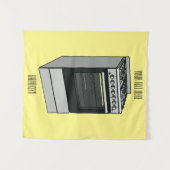 Elektrische cartoon wandkleed (Voorkant (horizontaal))