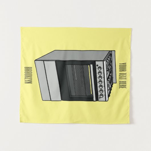 Elektrische cartoon wandkleed (Voorkant (horizontaal))