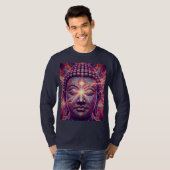 Elektrische Chakra Boeddha - Psychedelische Verlic T-shirt (Voorkant volledig)