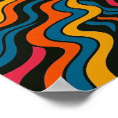 Elektrische  Chaos in Psychedelische Spiral Flow Poster (Hoek)