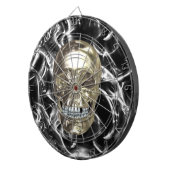 Elektrische Chrome Skull Dart Board Dartbord (Voorkant Rechts)