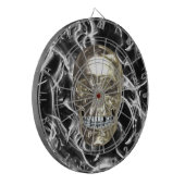 Elektrische Chrome Skull Dart Board Dartbord (Voorkant Links)