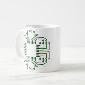 Elektrische circuit Board processor Koffiemok (Voorkant links)