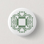 Elektrische circuit Board processor Ronde Button 3,2 Cm (Voorkant)
