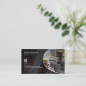 Elektrische circuits voor elektricientest visitekaartje (Staand voorkant)