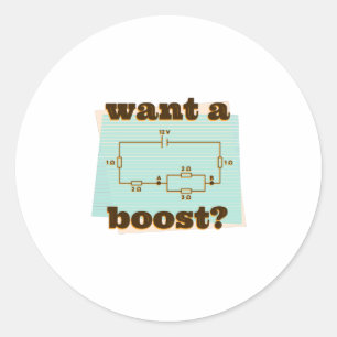 Elektrische circuittechnicus ronde sticker