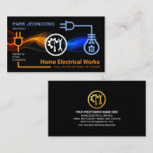 Elektrische circuitverlichting visitekaartje (Voorkant / Achterkant)