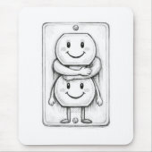 Elektrische Contactdoos Knuffel Muismat (Voorkant)