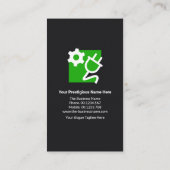 Elektrische creatieve kleurrijke lampen visitekaartje (Achterkant)