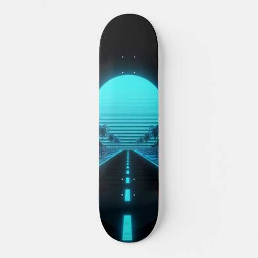 Elektrische Cruise Synthwave  Persoonlijk Skateboard (Voorkant)