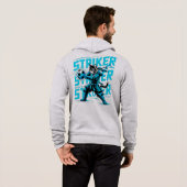 Elektrische Cyber Samurai Kat Hoodie - Voor Gamers (Achterkant volledig)
