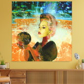 Elektrische cyborg canvas afdruk (Insitu (Woonkamer))