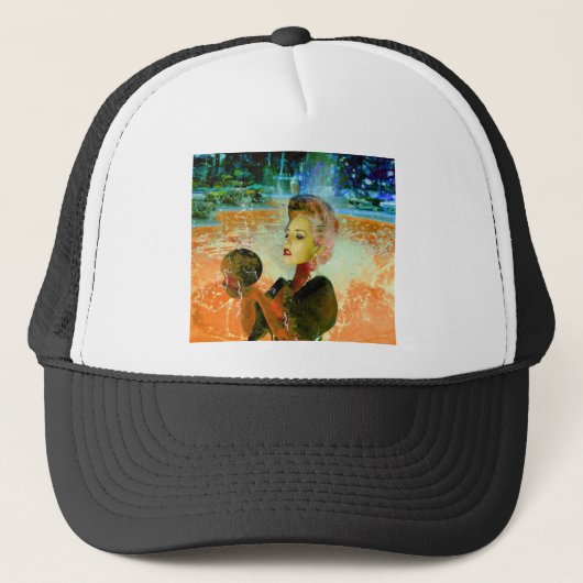 Elektrische cyborg trucker pet (Voorkant)