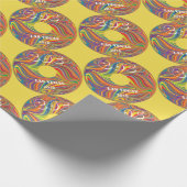 Elektrische Daisy Carnival Record Cadeaupapier (Hoek)