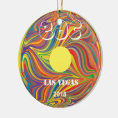 Elektrische Daisy Carnival Record Keramisch Ornament (Links)