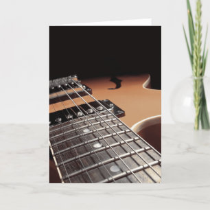 Elektrische Dichte Omhooggaand van de Gitaar - Feestdagen Kaart