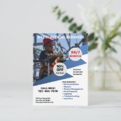 Elektrische diensten briefkaart (Staand voorkant)