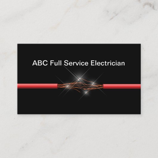 Elektrische diensten Elektricien Visitekaartjes (Voorkant)