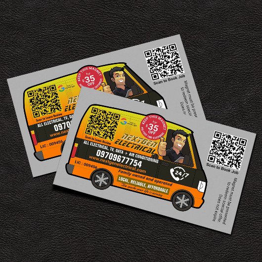 Elektrische diensten, Loodgietersdiensten Visitekaartje