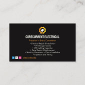 Elektrische diensten | Speciale constructie Visitekaartje (Voorkant)