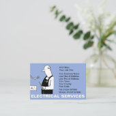 Elektrische diensten visitekaartje (Staand voorkant)