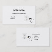 Elektrische diensten visitekaartje (Voorkant / Achterkant)