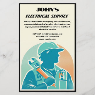 elektrische dienstflyer flyer