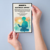 elektrische dienstflyer flyer (Hand)