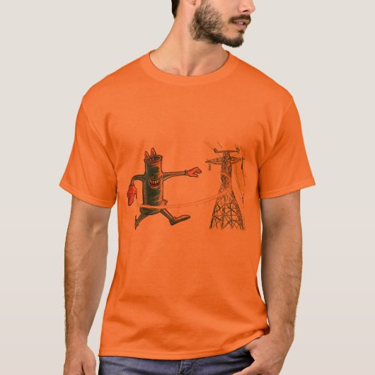 elektrische discotechnologie t-shirt (Voorkant)