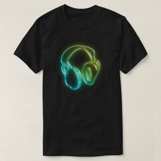 Elektrische DJ-hoofdtelefoons T-shirt (Design voorkant)