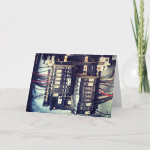 "Elektrische doos" Get Well Card Kaart