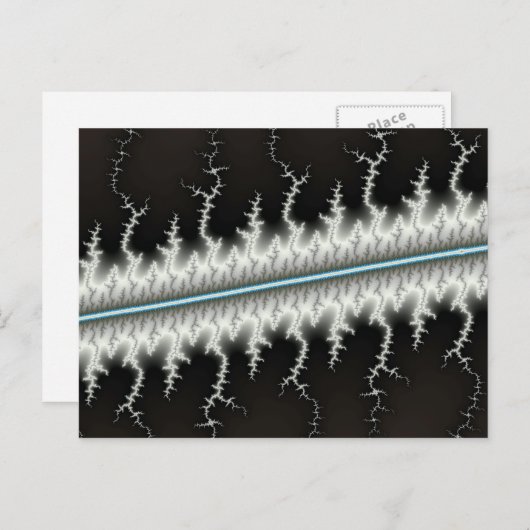 Elektrische draad - Fractal Briefkaart (Voorkant / Achterkant)