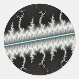 Elektrische draad - Fractal Ronde Sticker