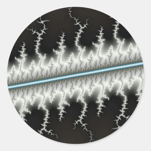 Elektrische draad - Fractal Ronde Sticker (Voorkant)