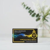 Elektrische draadstroom Lijst bliksempuls Visitekaartje (Staand voorkant)