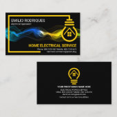 Elektrische draadstroom Lijst bliksempuls Visitekaartje (Voorkant / Achterkant)