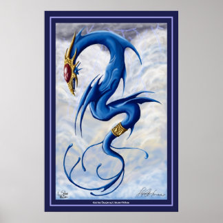 Elektrische draak poster