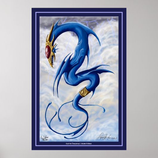 Elektrische draak poster (Voorkant)