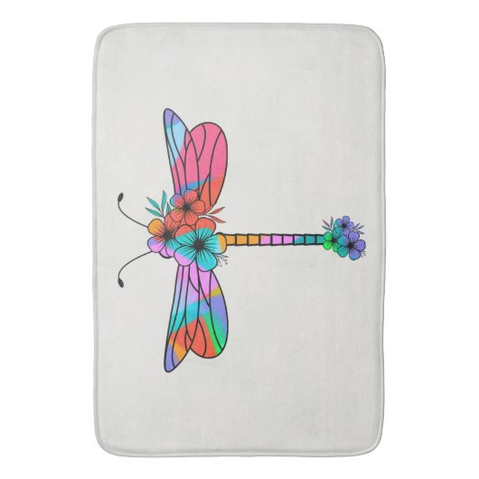 Elektrische dragonfly A Bath Mat (Voorkant Verticaal)
