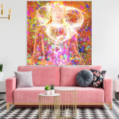 Elektrische dromen canvas afdruk (Insitu (Woonkamer))