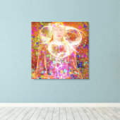 Elektrische dromen canvas afdruk (Insitu (Houten vloer))